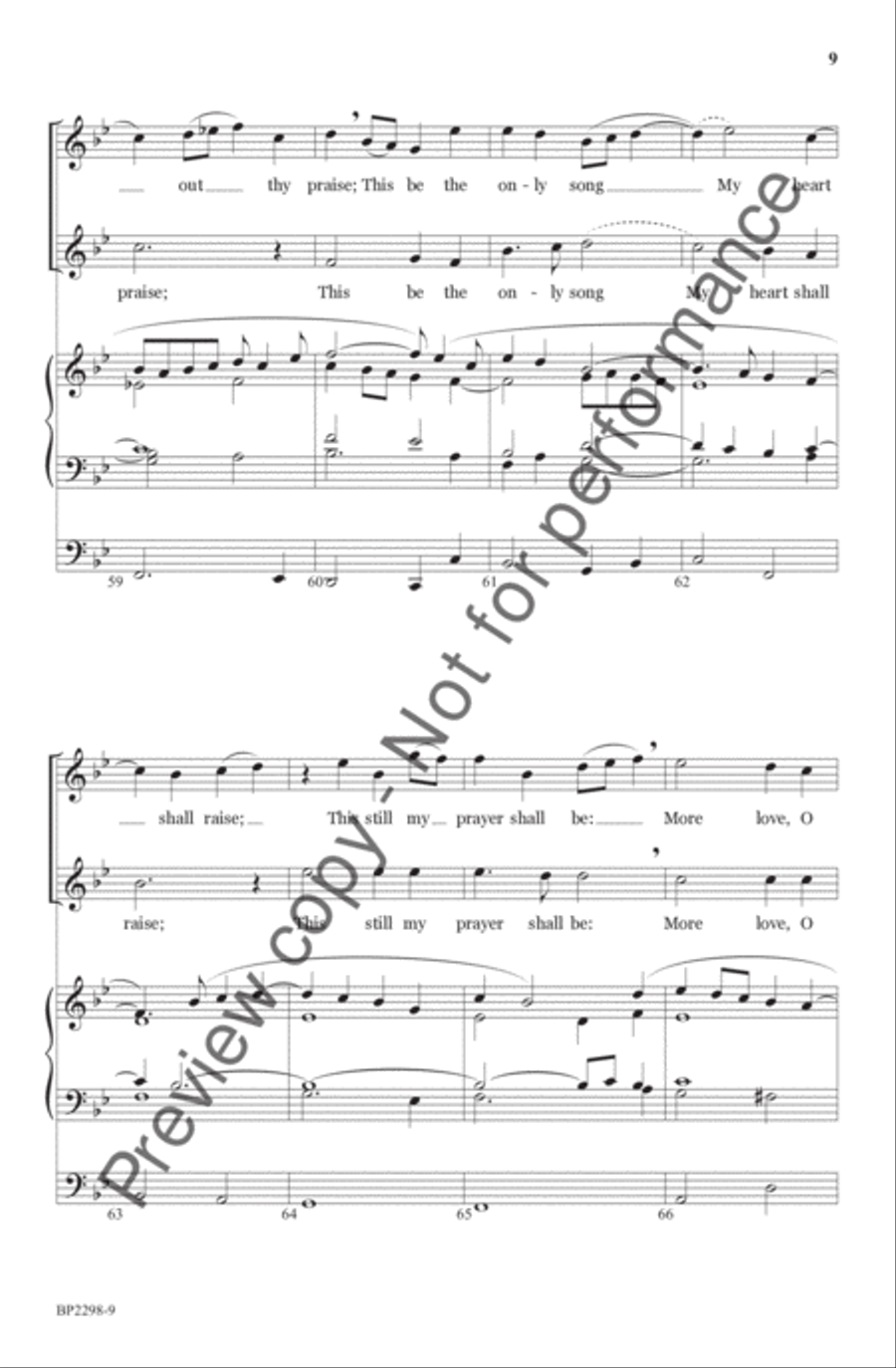 More Love To Thee - Helvey 4-Part scores gallery preview page 10