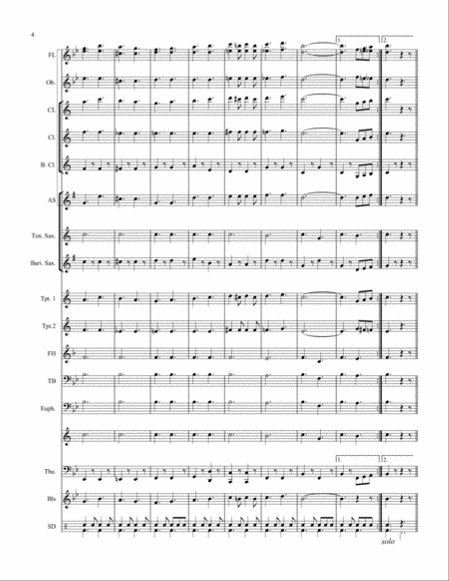 Ski to Sea March Ski to Sea March Concert Band scores gallery preview page 6