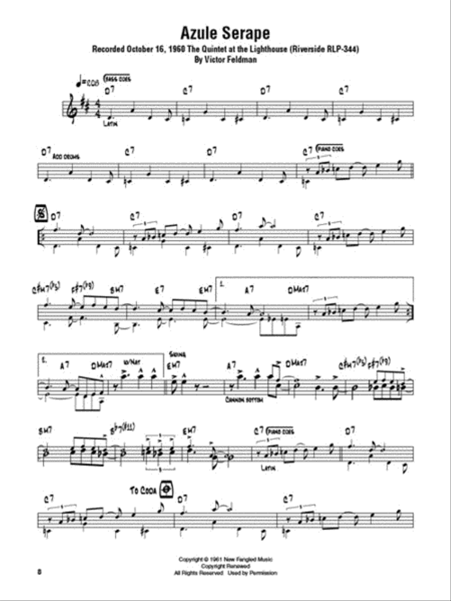 Cannonball Adderley – Omnibook E-Flat Instrument scores gallery preview page 5