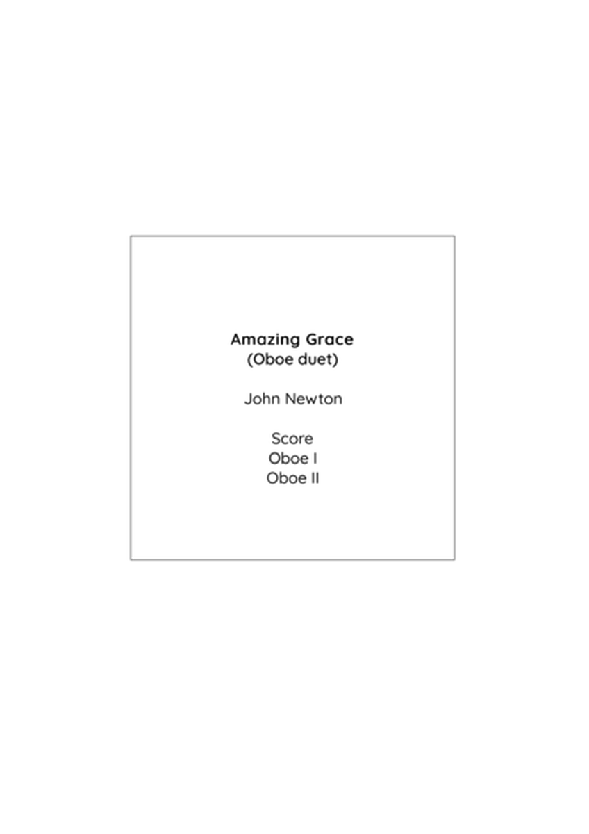 Amazing Grace oboe duet image number null