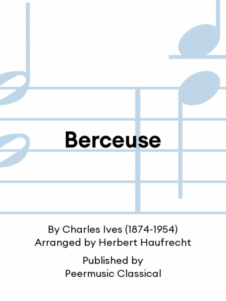 Berceuse 4-Part scores gallery preview page 1