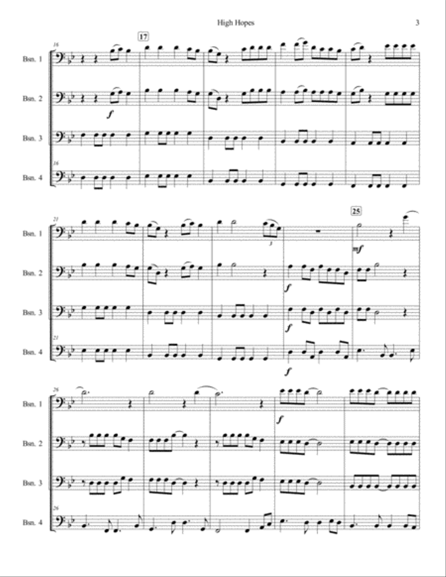 High Hopes Woodwind Quartet scores gallery preview page 3