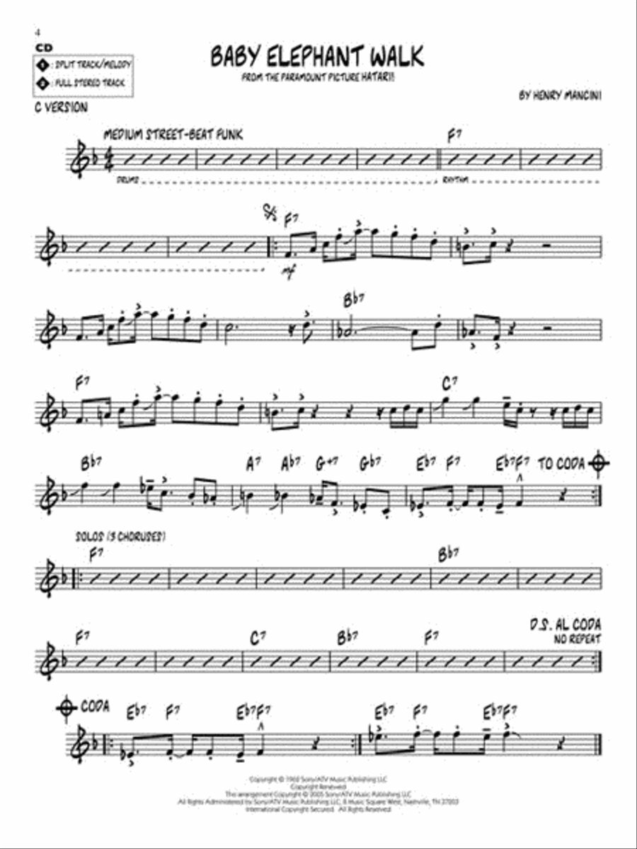 Henry Mancini C Instrument scores gallery preview page 4