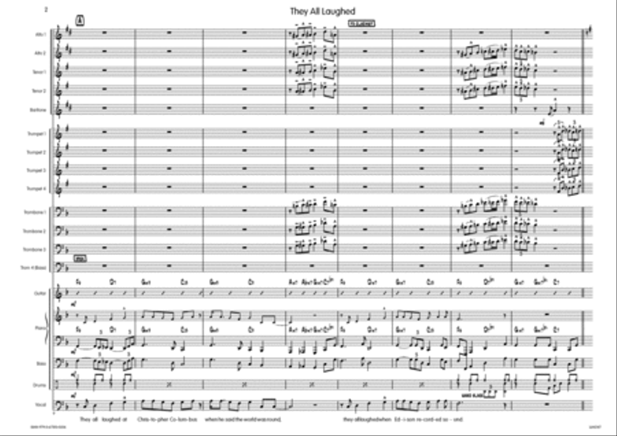 They All Laughed Big Band scores gallery preview page 3