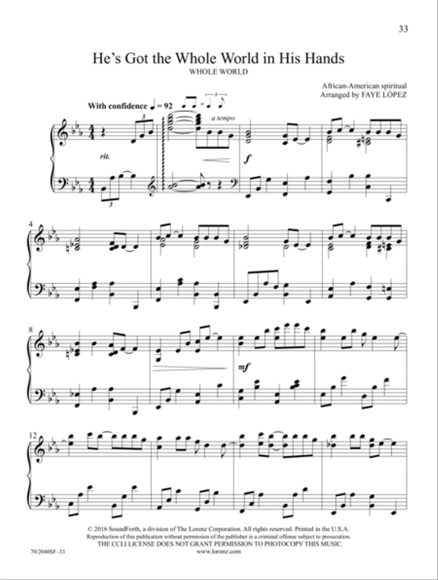 All Creation Sings Piano Solo scores gallery preview page 15