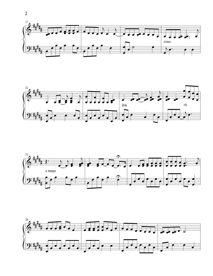 Full Flower Moon Full Flower Moon Piano Solo scores gallery preview page 2