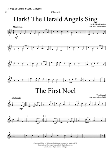 Christmas Carol Selections - Clarinet image number null