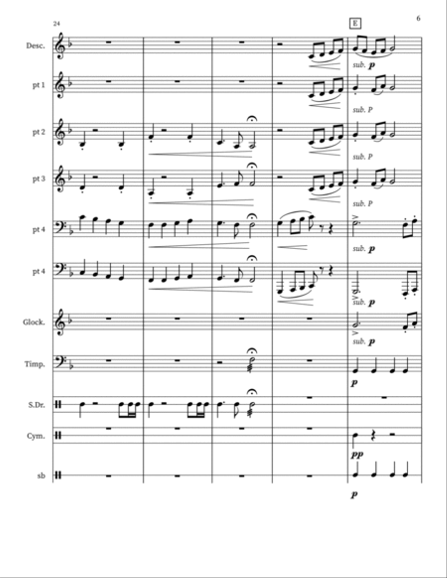 A Joyful Fanfare Concert Band scores gallery preview page 6