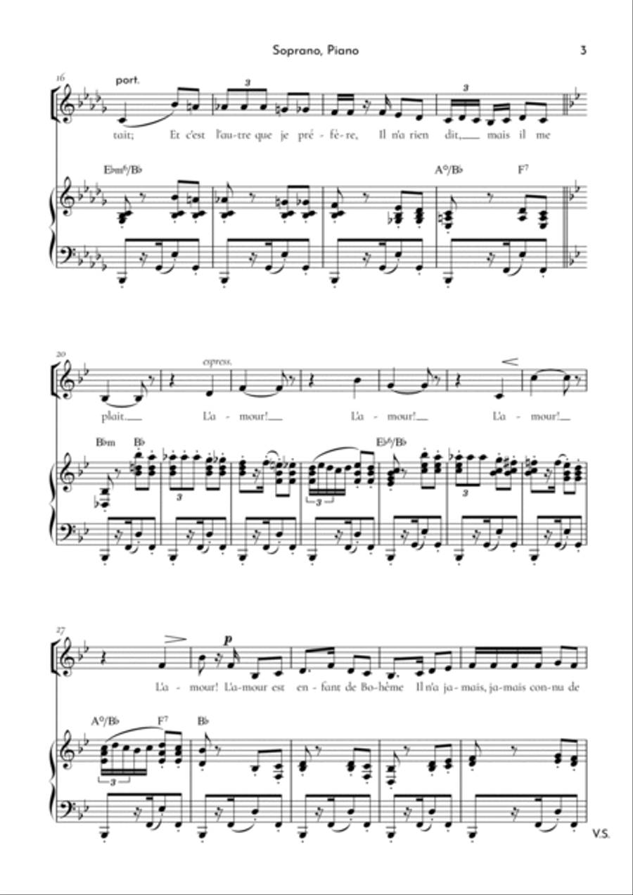Habanera Habanera Voice scores gallery preview page 3