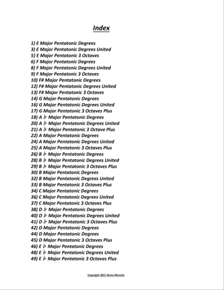 The Complete Book of Pentatonic Scales for Guitar Electric Guitar scores gallery preview page 3