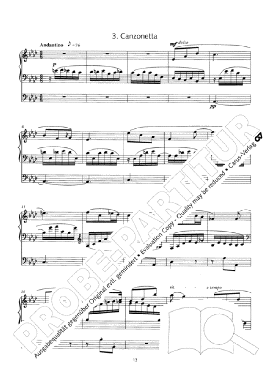 Zwolf Charakterstucke op. 156 Organ Solo scores gallery preview page 14