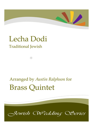 Book cover for Lecha Dodi לכה דודי (Jewish Wedding / Jewish Sabbath / Kabbalat Shabbat) - brass quintet