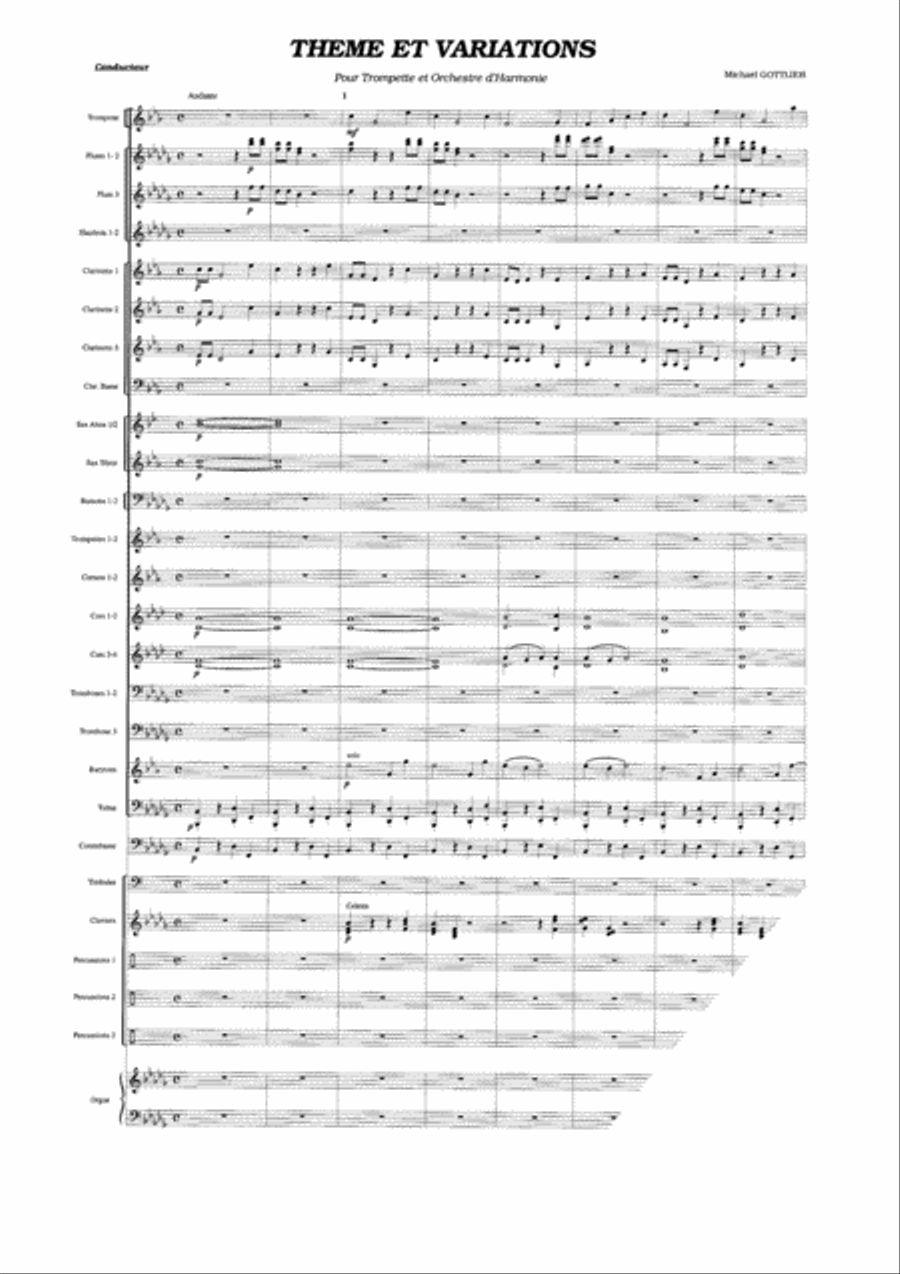 Thema und Variationen Concert Band scores gallery preview page 4