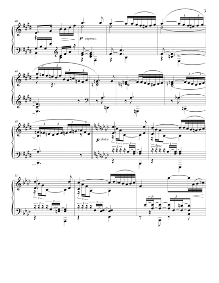Andante un Poco Adagio- from Sonata for Clarinet, op. 120 # 1, mvt. 2 image number null