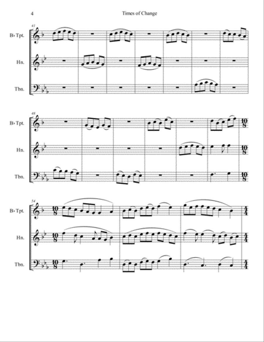 Times of Change Brass Ensemble scores gallery preview page 5