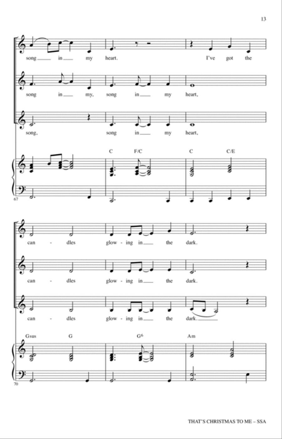That's Christmas To Me (arr. Audrey Snyder) SSA scores gallery preview page 11
