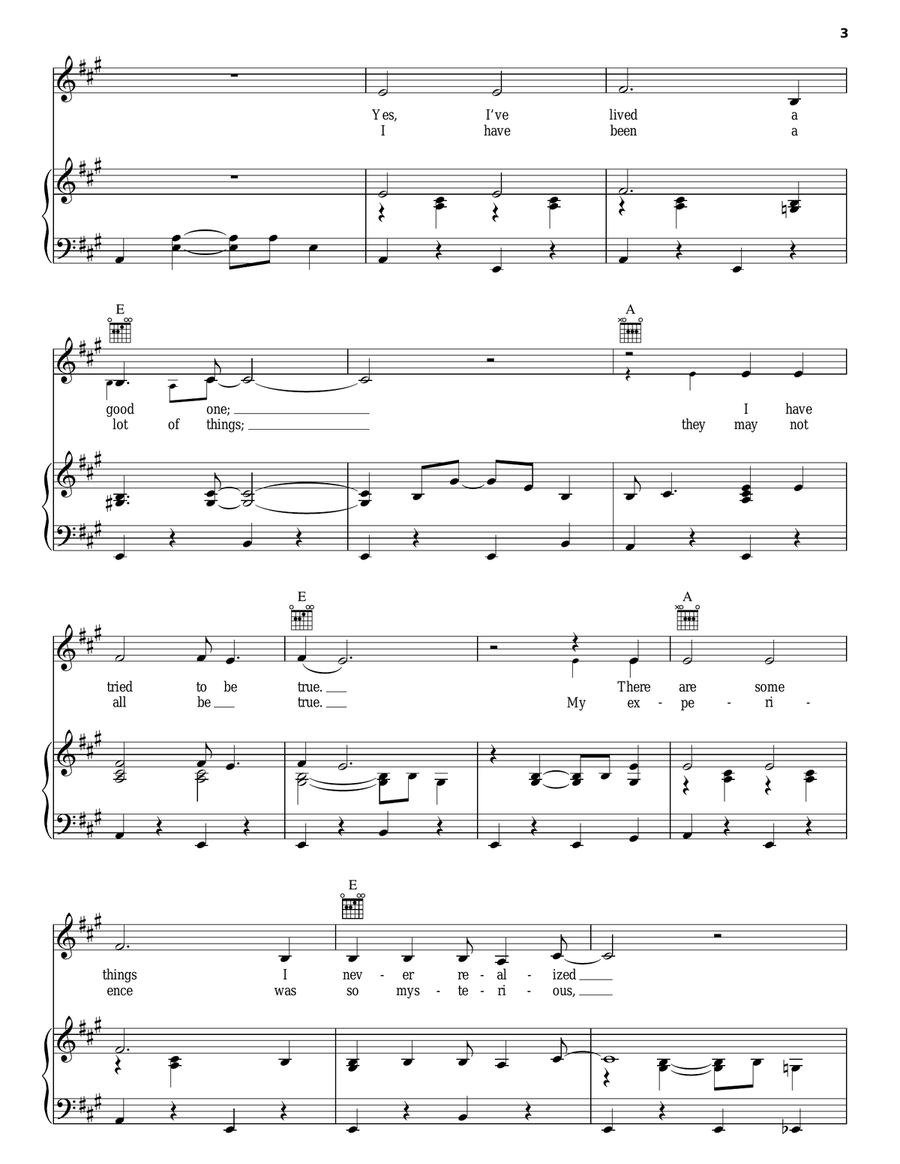 Barking At The Moon Piano, Vocal, Guitar scores gallery preview page 3