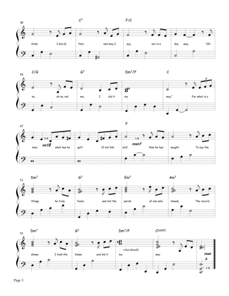 My Way by Elvis Presley Harp - Digital Sheet Music