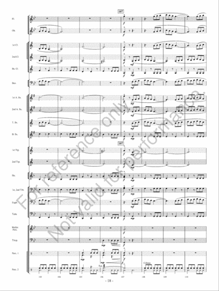 Beyond Bold Horizons Concert Band scores gallery preview page 19
