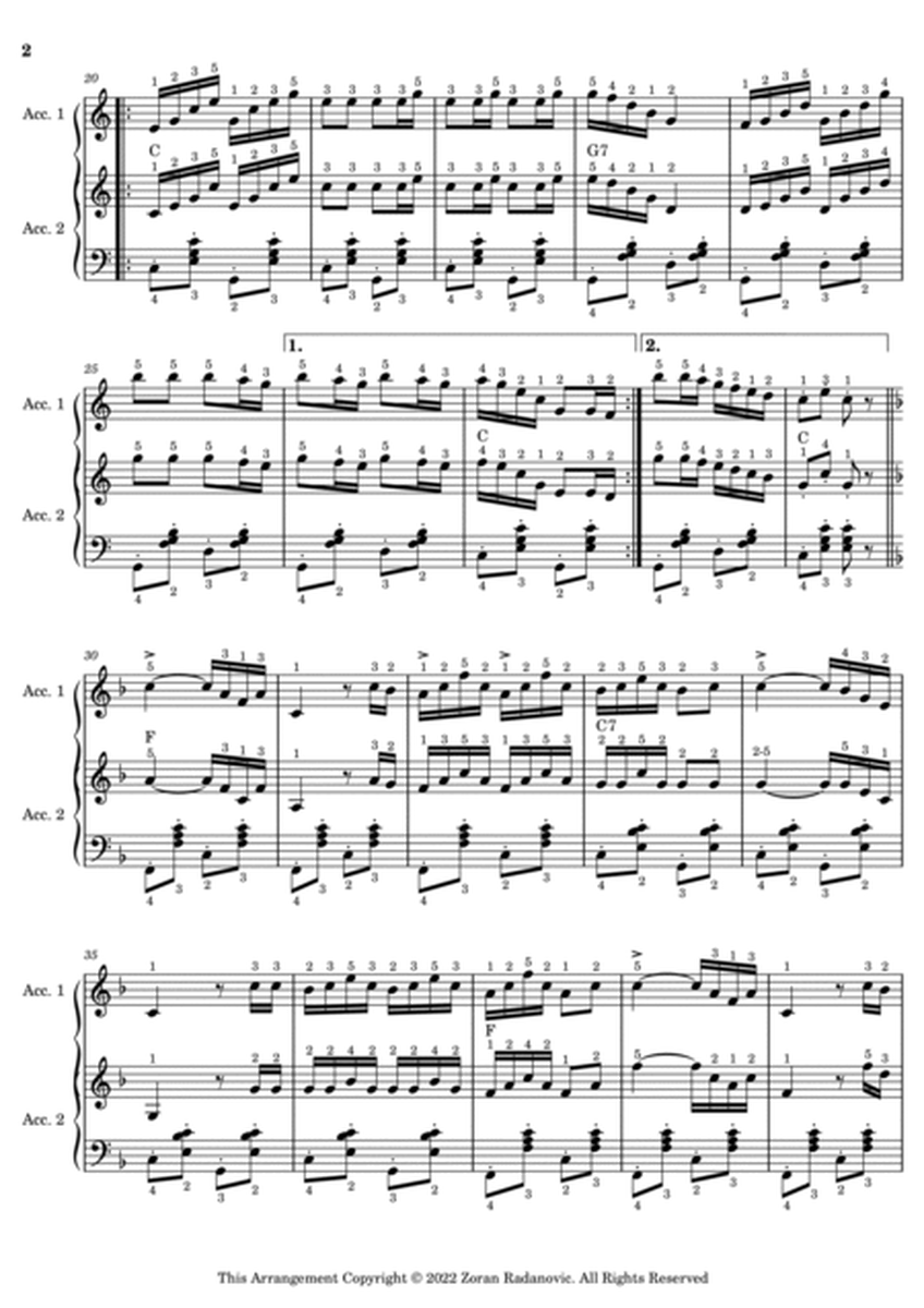 Der Klarinettenmuckl - for accordion duet image number null