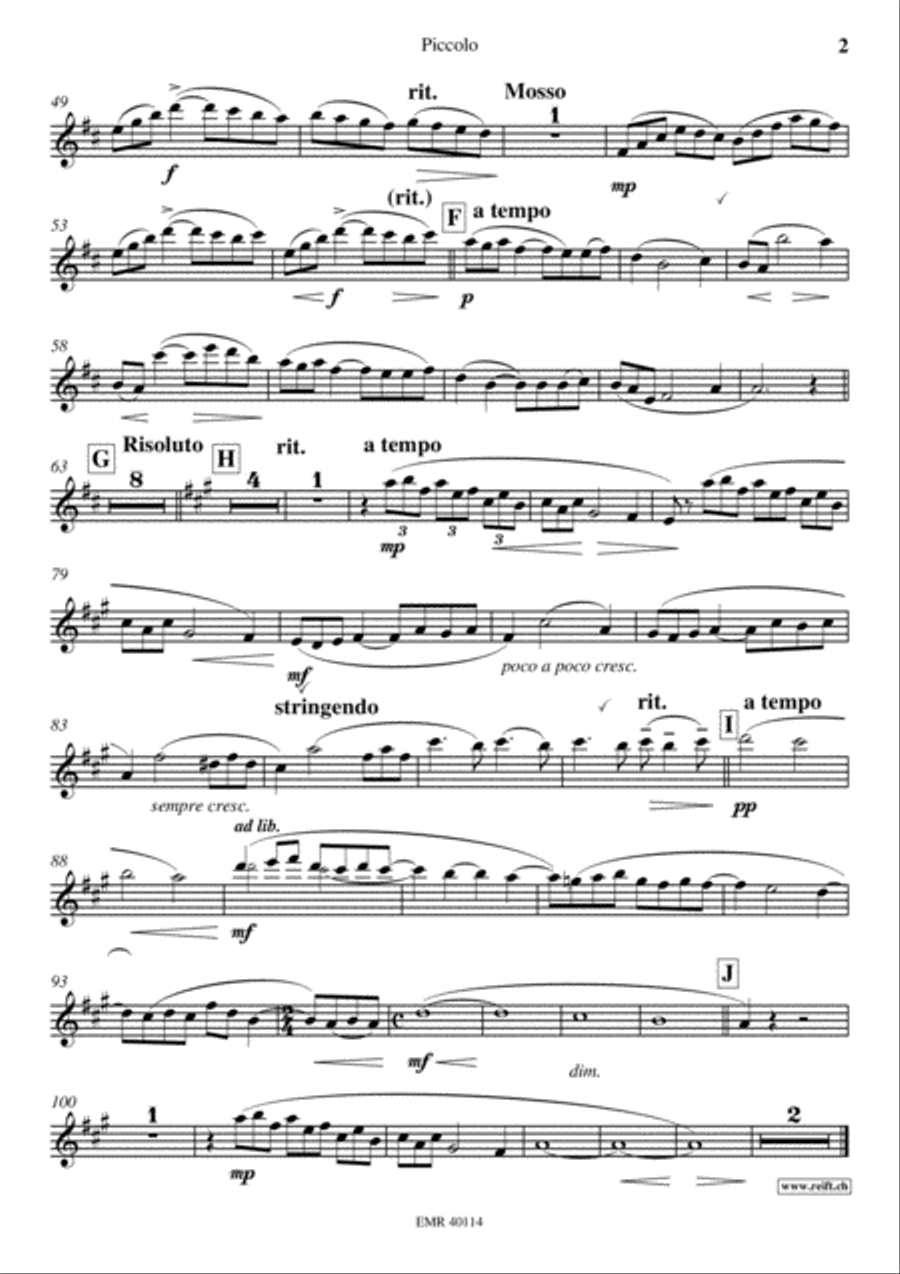 Arabesque No. 1 Piccolo scores gallery preview page 3