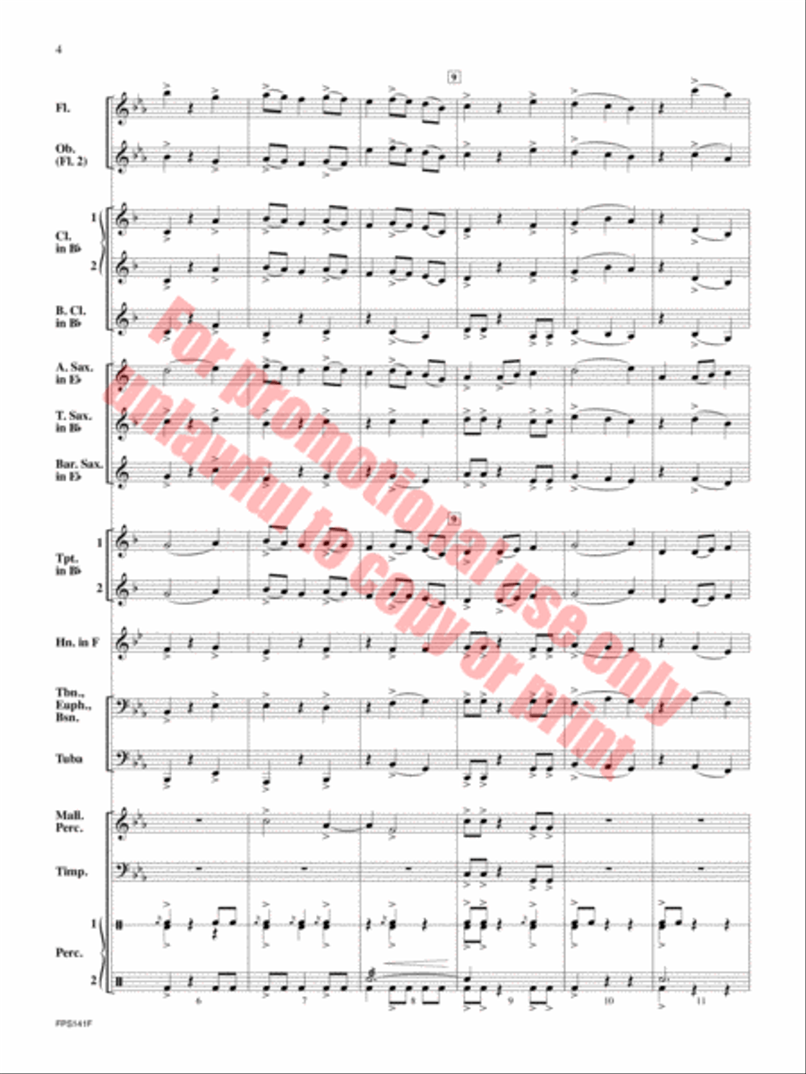 The Lightning Catcher Concert Band scores gallery preview page 5