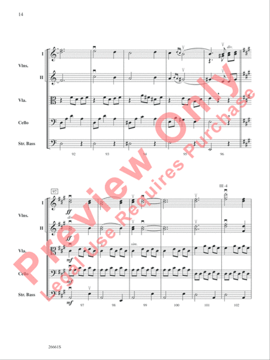 Recuerdos de la Alhambra String Orchestra scores gallery preview page 15