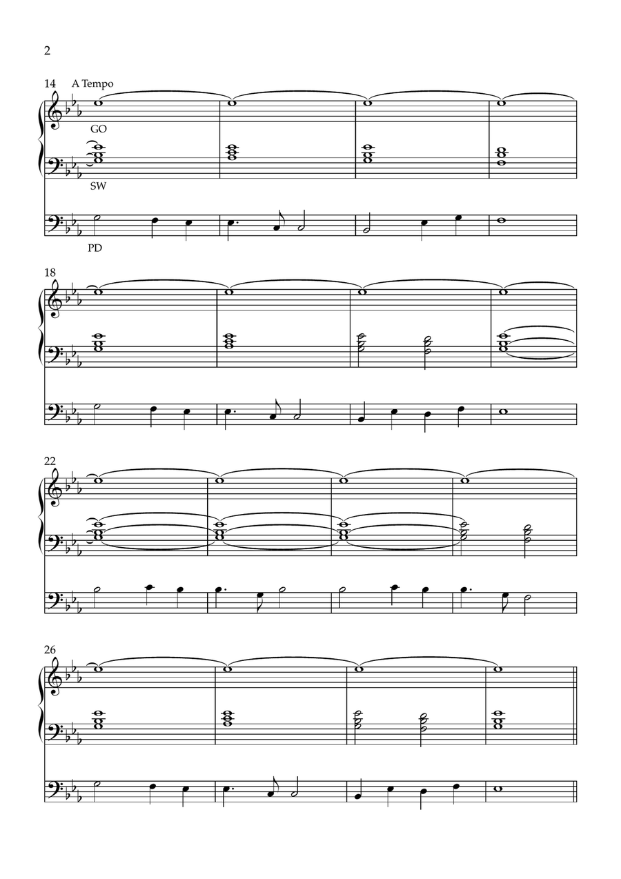 Meditation on “Nearer, My God, to Thee” for Organ, Opus 18, 2023 Organ Solo scores gallery preview page 2