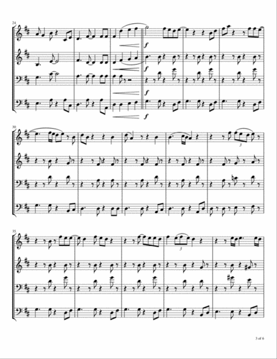 Anna (go To Him) Brass Ensemble scores gallery preview page 4