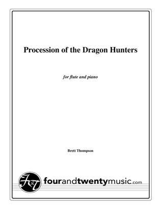 Book cover for Procession of the Dragon Hunters, for flute and piano