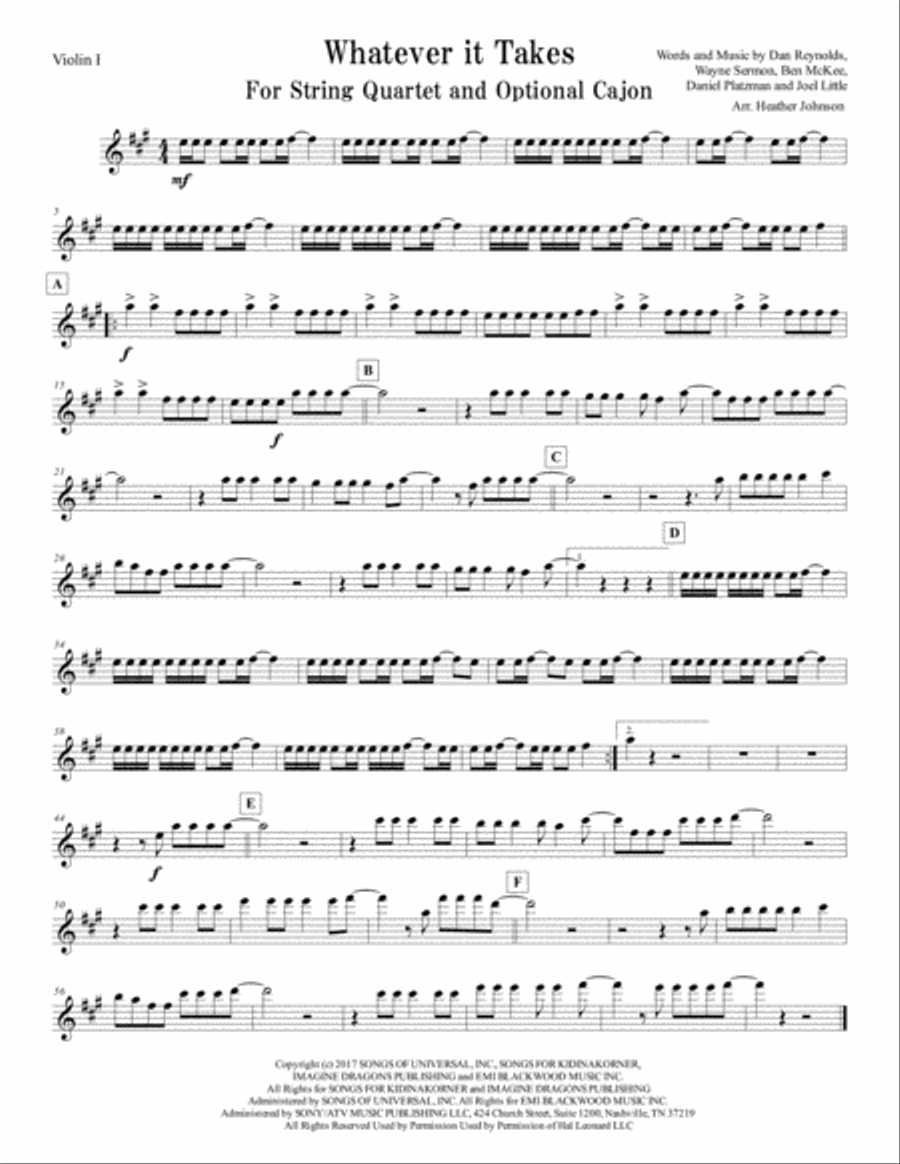 Whatever It Takes Small Ensemble scores gallery preview page 6