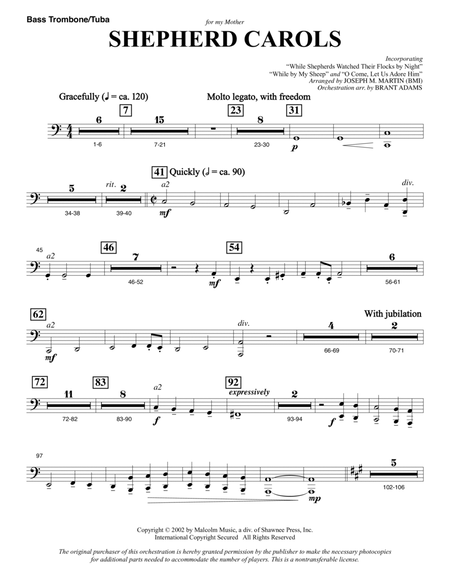 Shepherd Carols - Bass Trombone/Tuba