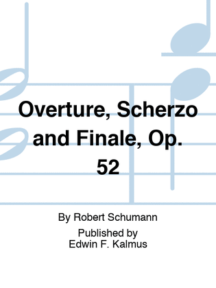 Book cover for Overture, Scherzo and Finale, Op. 52