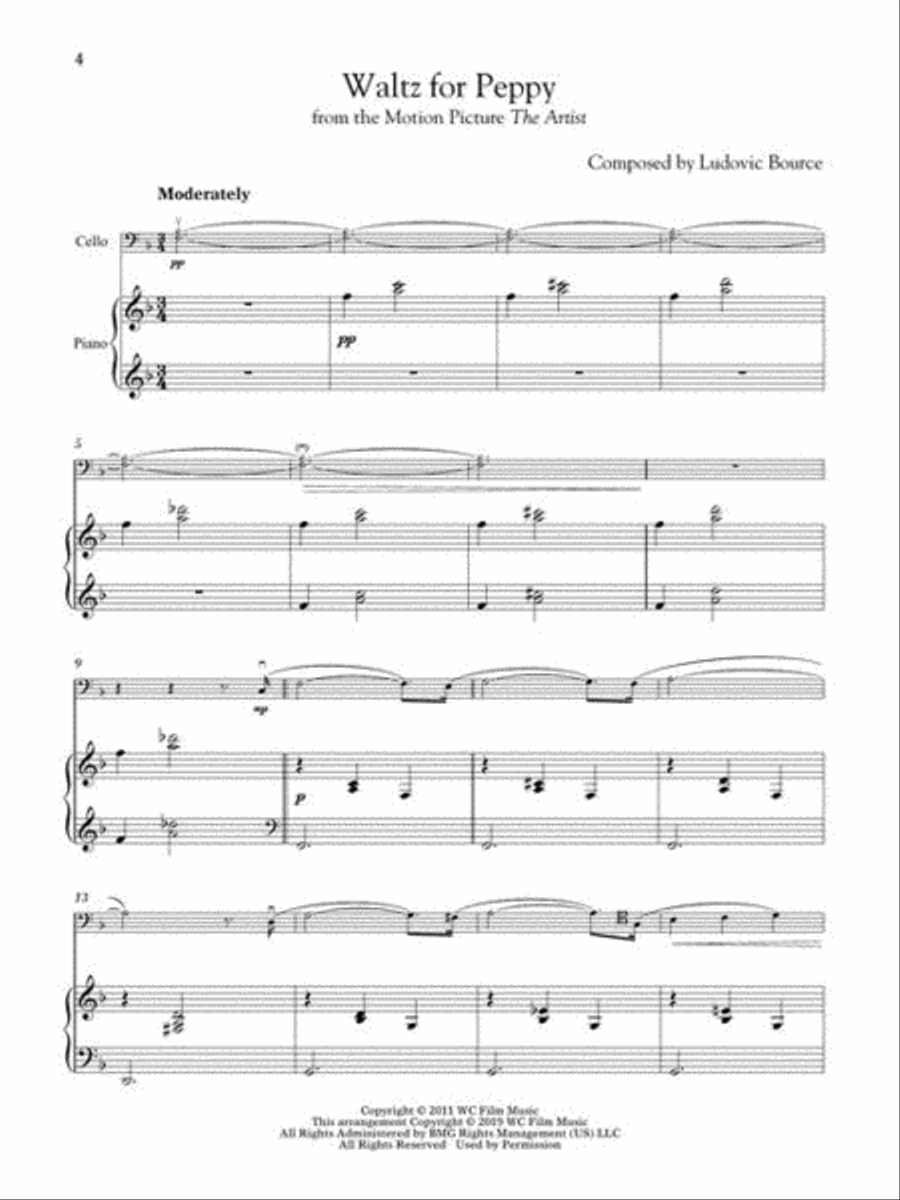 Movie Themes for Classical Players – Cello and Piano Piano Accompaniment scores gallery preview page 5