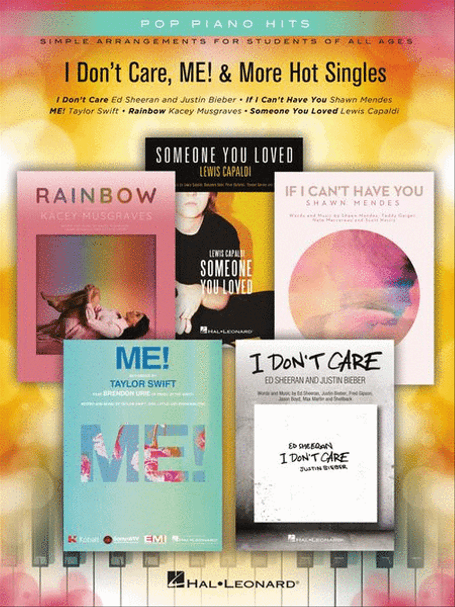 I Don't Care, Me! & More Hot Singles Piano scores gallery preview page 2