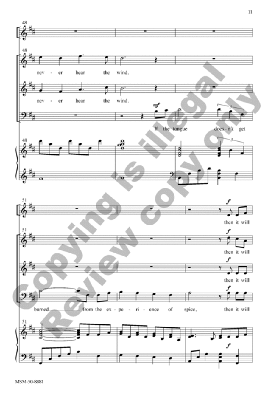 Pentecost (Choral Score) 3-Part scores gallery preview page 10