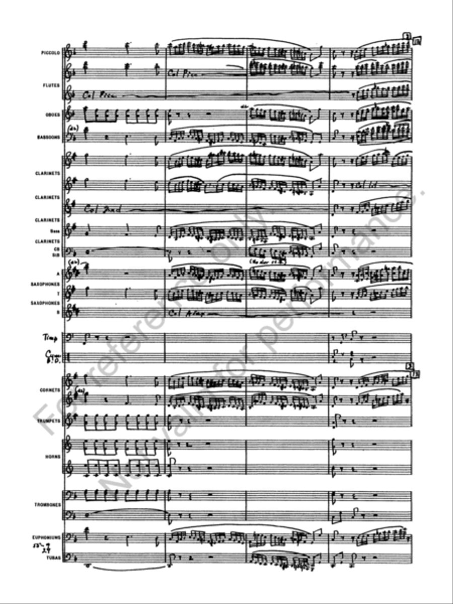 Symphony No. 4 Concert Band scores gallery preview page 11