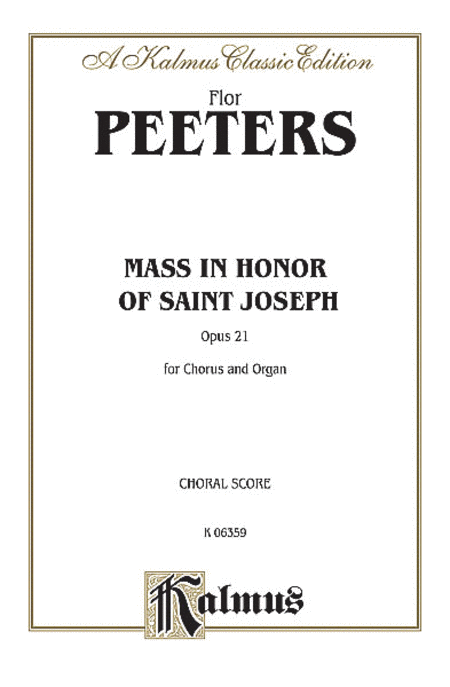 Mass in Honor of Saint Joseph, Op. 21