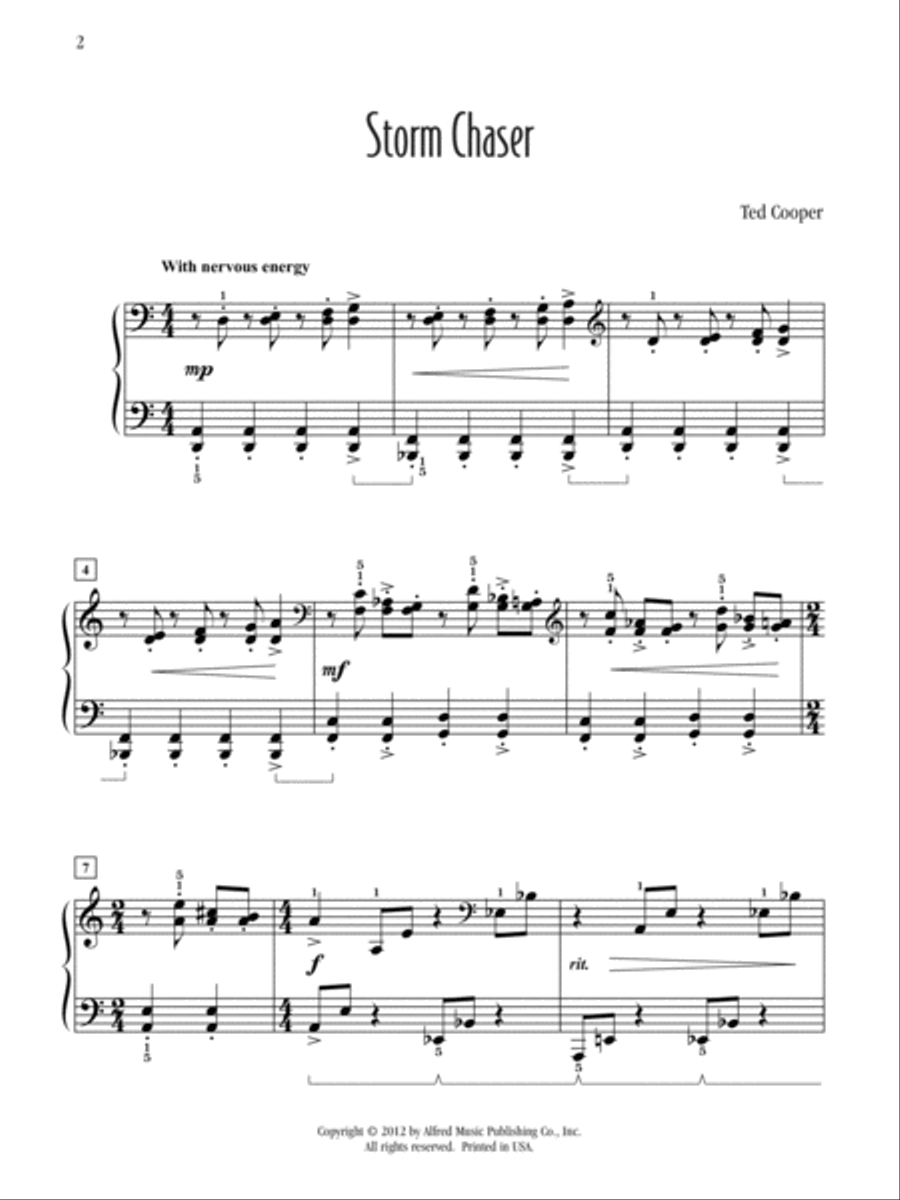 Storm Chaser Piano Solo scores gallery preview page 2