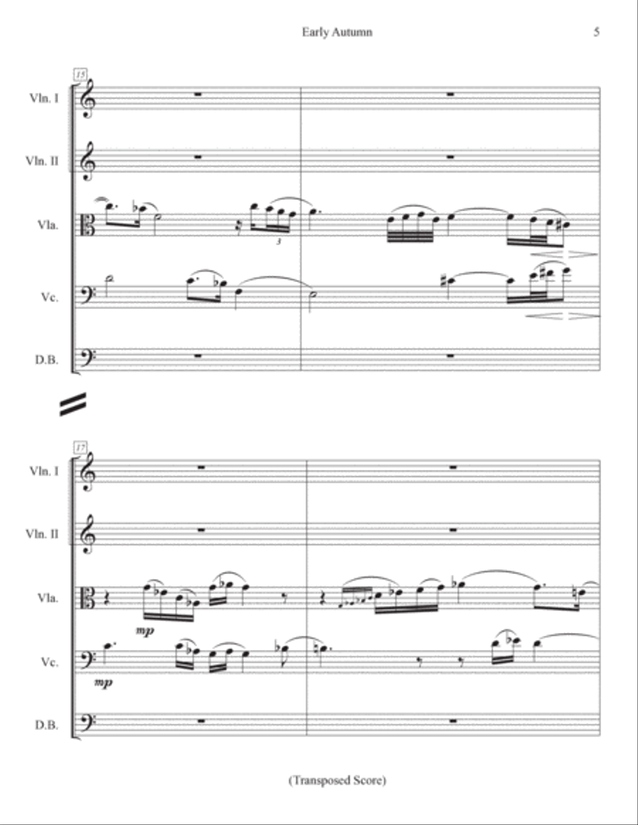 Early Autumn String Quartet scores gallery preview page 5