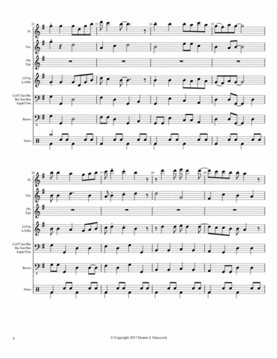 Take My Life and Let It Be Jazz Ensemble scores gallery preview page 4