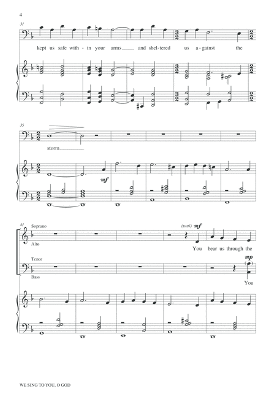 We Sing to You O God 2-Part scores gallery preview page 5