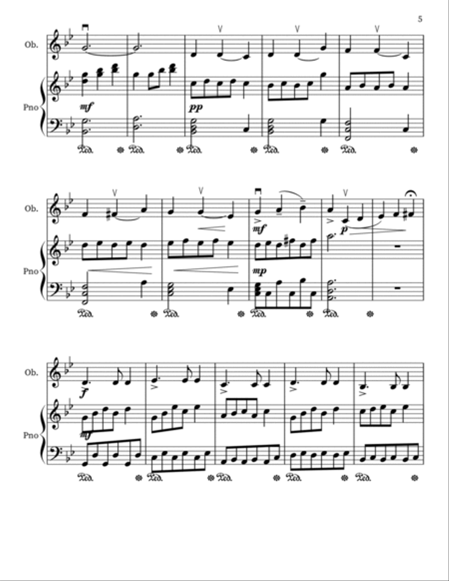 The Serpent Princess (For Oboe) Piano scores gallery preview page 5