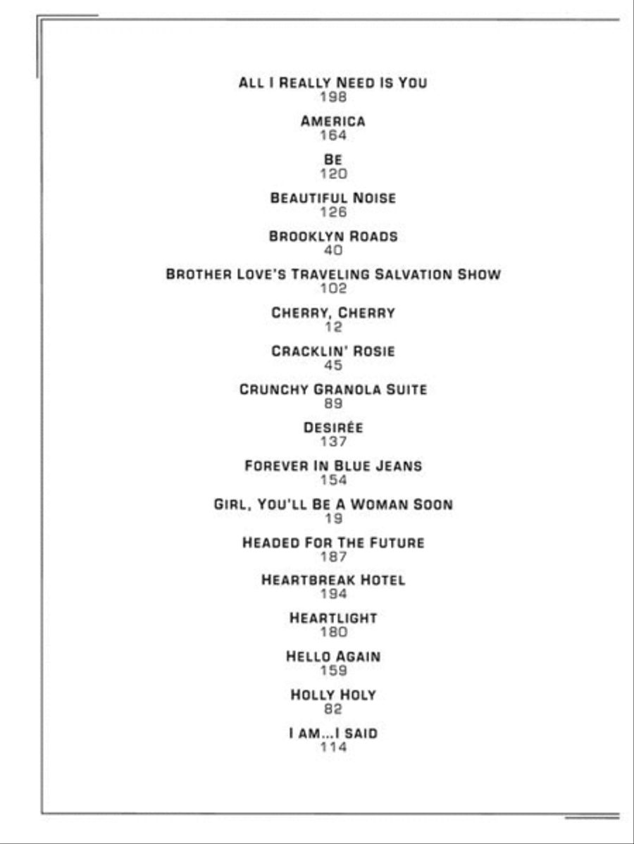 Neil Diamond – The Greatest Hits 1966-1992 Piano, Vocal, Guitar scores gallery preview page 4