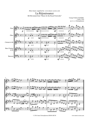 La Réjouissance - Flute, Oboe, Clarinet, Bass Clarinet and Bassoon