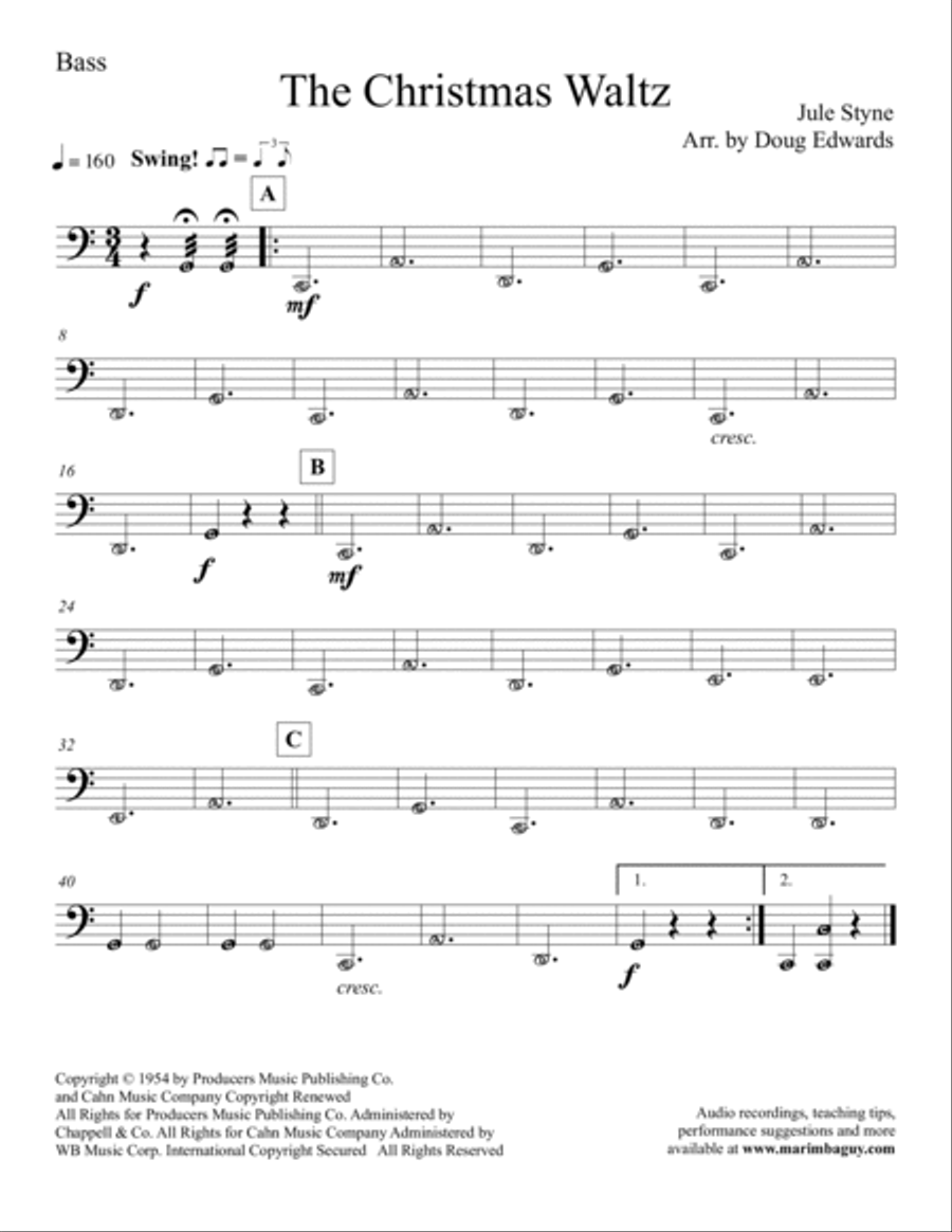 The Christmas Waltz Large Ensemble scores gallery preview page 4