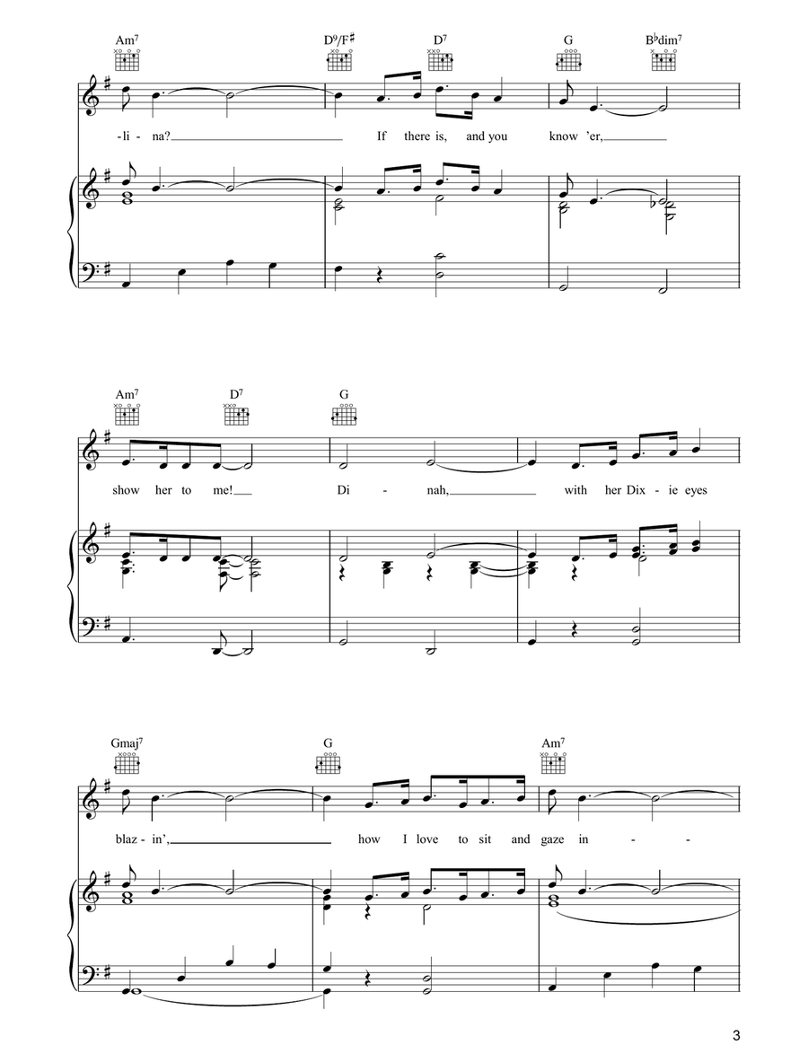 Dinah Acoustic Guitar scores gallery preview page 3