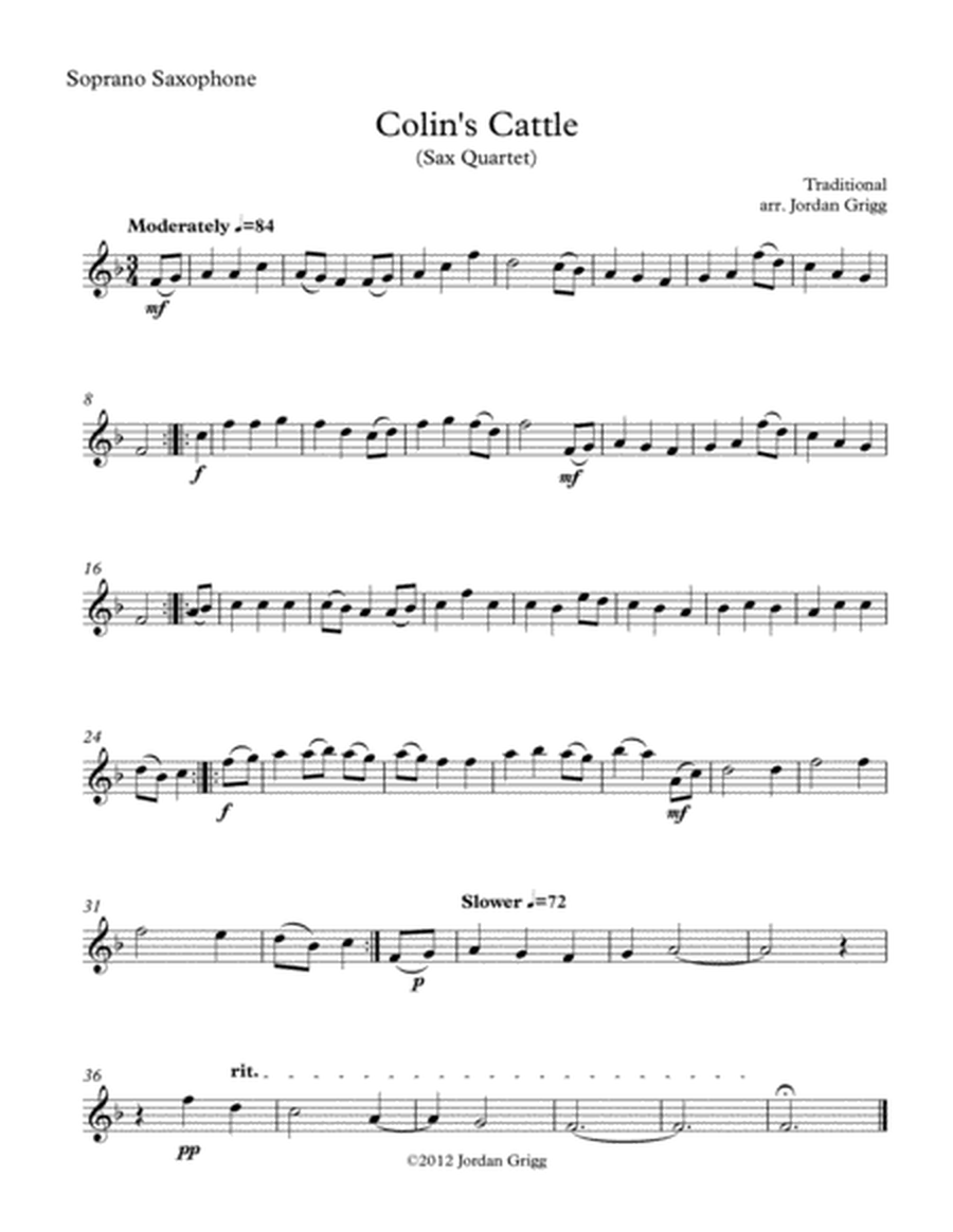 Colin's Cattle (Sax Quartet) image number null