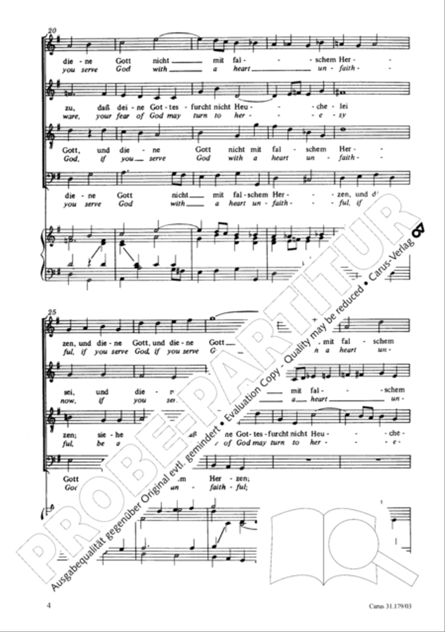 Be aware, your fear of God may turn to heresy (Siehe zu, dass deine Gottesfurcht nicht Heuchelei sei) STB scores gallery preview page 5