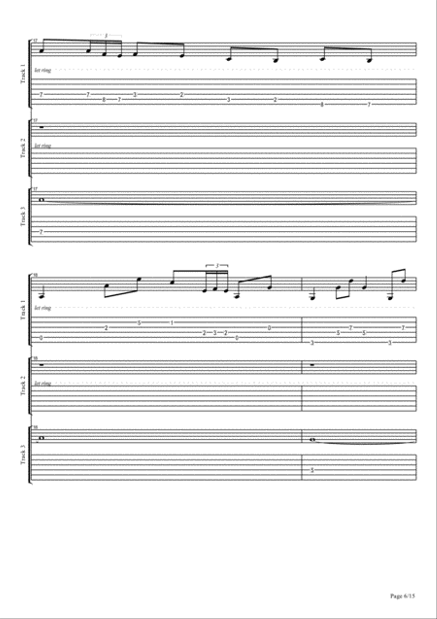 Romance des Coeurs Noirs Piano Solo scores gallery preview page 6